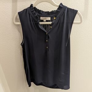 LOFT Women's Navy Sleeveless Top
